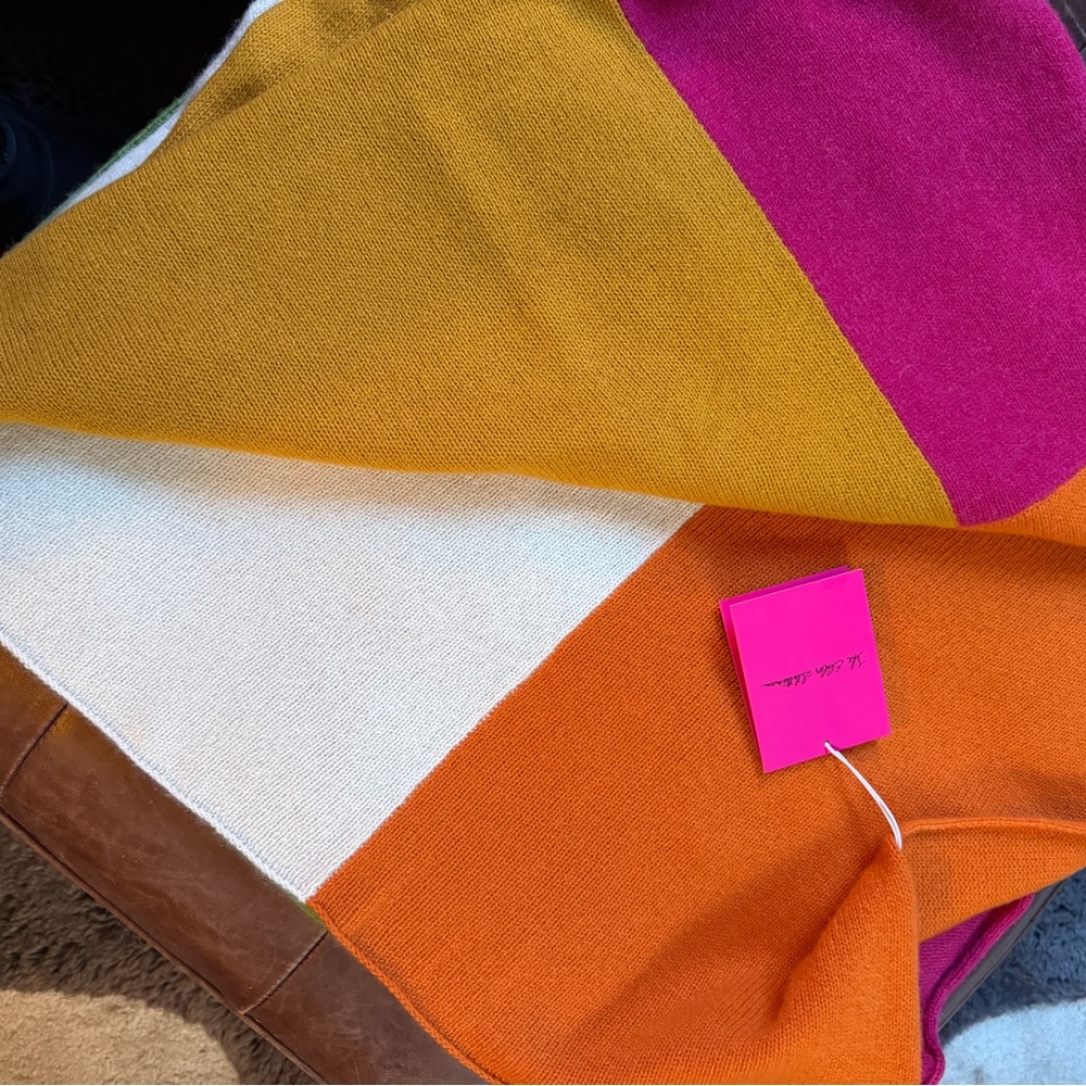 The Elder Statesman Patchwork Cashmere Shawl in P… - image 14